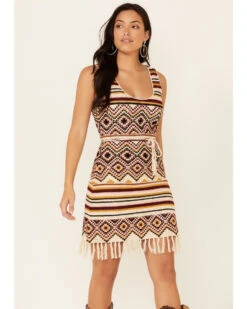 Idyllwind Women's Chilli Havana Nights Crochet Fringe Dress -Country Clothing Store 2000338282 641 P1