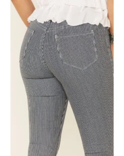 Rock & Roll Denim Women's Pinstripe High Rise Flare Jeans -Country Clothing Store 2000338589 401 P3