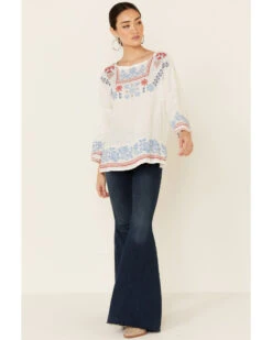 Johnny Was Women's Mateo Embroidered Gauze Long Sleeve Top 8 Johnny Was Women's Mateo Embroidered Gauze Long Sleeve Top -Country Clothing Store 2000339047 100 P2