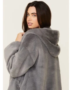 Saints & Hearts Women's Faux Fur Open Hooded Jacket -Country Clothing Store 2000339900 020 P5