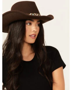 Nikki Beach Women's Big Sky Wool Felt Western Hat -Country Clothing Store 2000339915 200 P1
