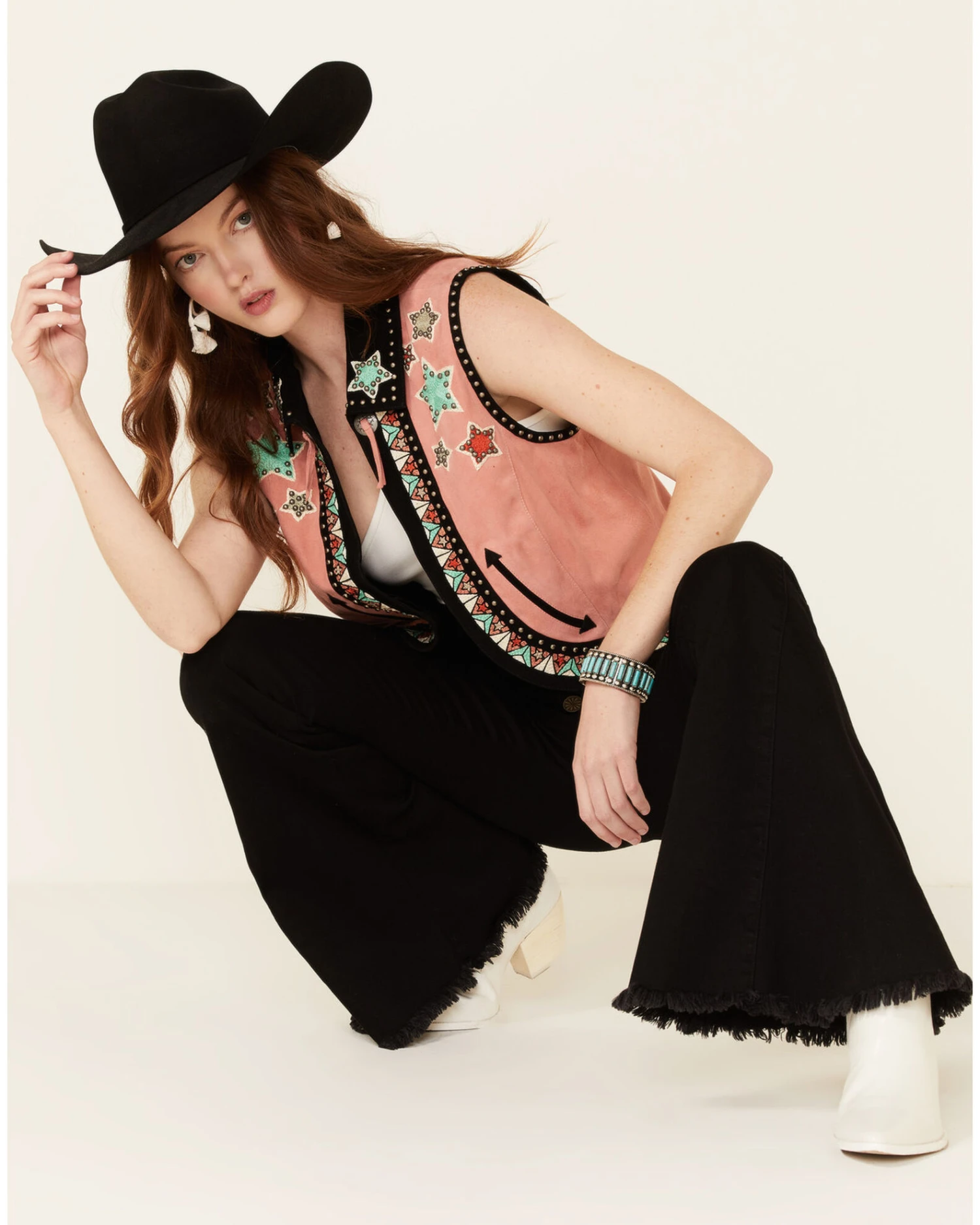 Double D Ranch Women's Song Of The West Suede Vest 6 Double D Ranch Women's Song Of The West Suede Vest - Image 4