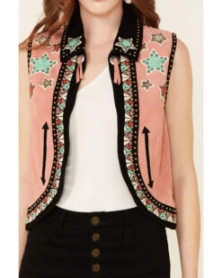 Double D Ranch Women's Song Of The West Suede Vest 8 Double D Ranch Women's Song Of The West Suede Vest -Country Clothing Store 2000340293 840 P3