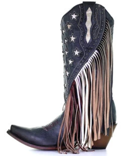 Corral Women's Lamb Stars Inlay & Studs Western Boots - Snip Toe -Country Clothing Store 2000340851 400 P3