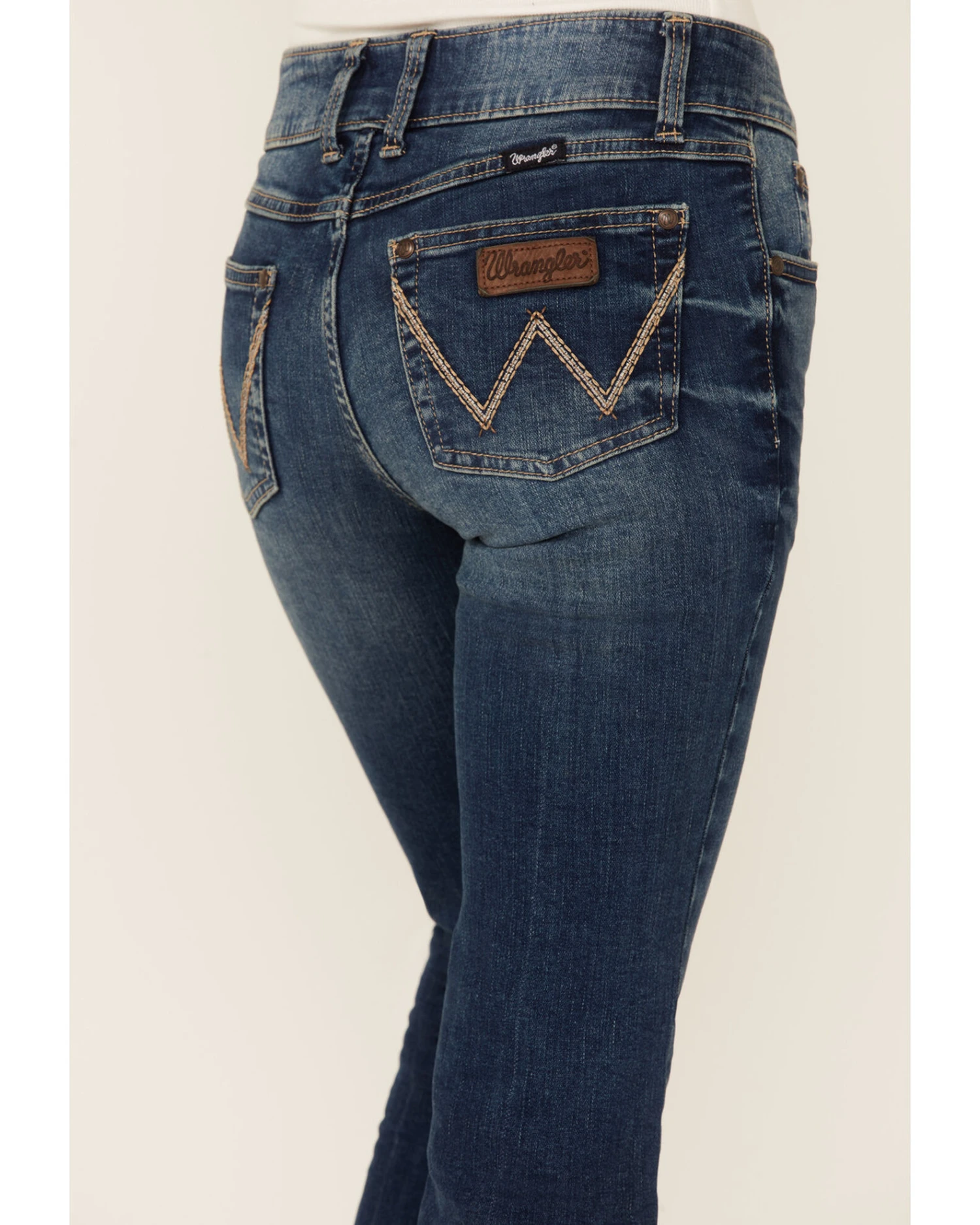 Wrangler Retro Women's Medium Wash Mid Rise Bootcut Jeans 3 Wrangler Retro Women's Medium Wash Mid Rise Bootcut Jeans