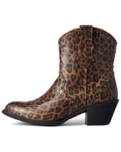 Ariat Women's Gracie Leopard Print Fashion Booties - Round Toe 9 Ariat Women's Gracie Leopard Print Fashion Booties - Round Toe -Country Clothing Store 2000341146 200 P2