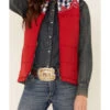 Cruel Girl Women's Red Embroidered Quilted Poly Puffer Vest 1 Cruel Girl Women's Red Embroidered Quilted Poly Puffer Vest -Country Clothing Store 2000342173 600 P3