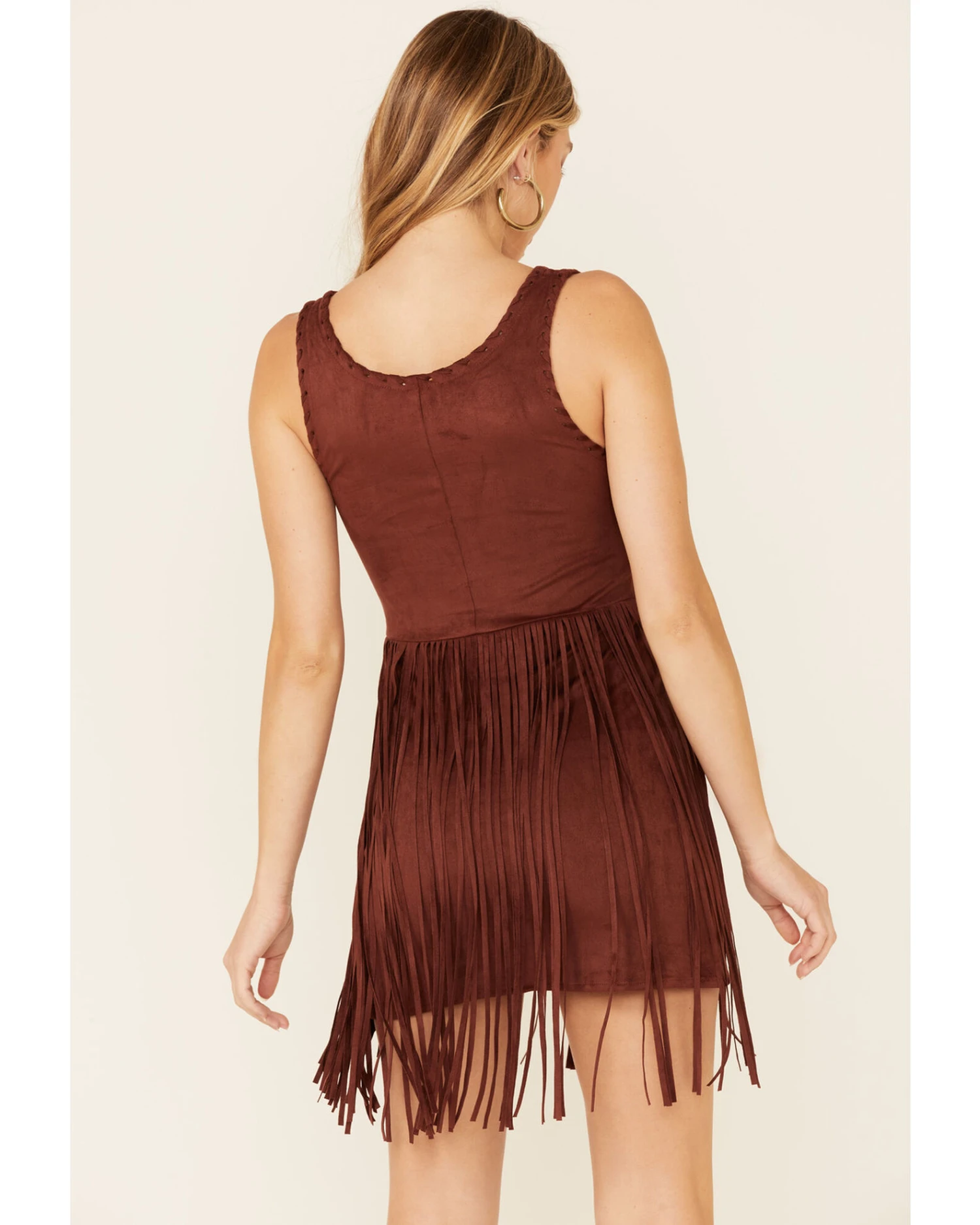 Idyllwind Women's Lady Luck Faux Suede Fringe Dress 4 Idyllwind Women's Lady Luck Faux Suede Fringe Dress - Image 2