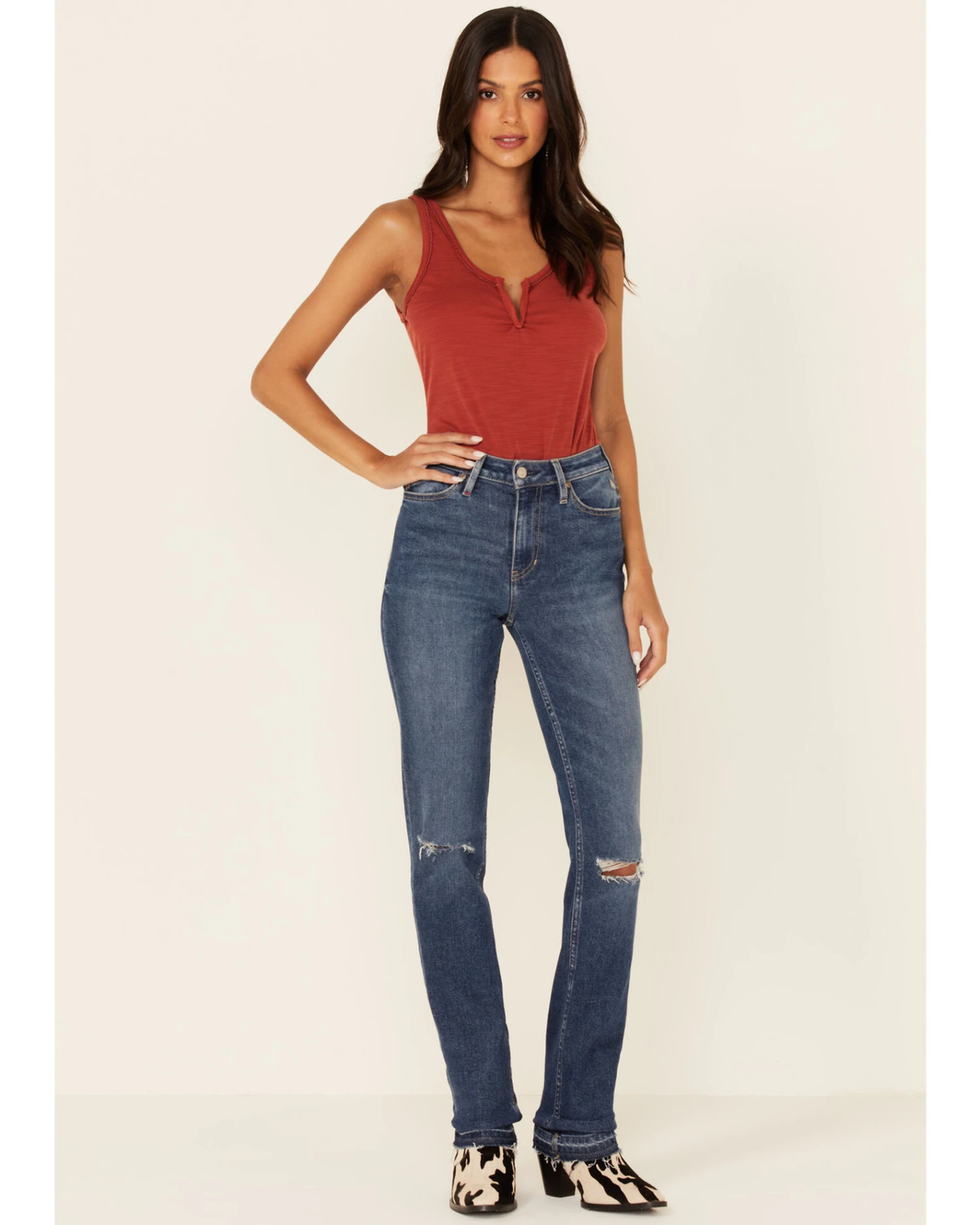 Idyllwind Women's Going Places Dark Wash Straight Leg Jeans 4 Idyllwind Women's Going Places Dark Wash Straight Leg Jeans - Image 2