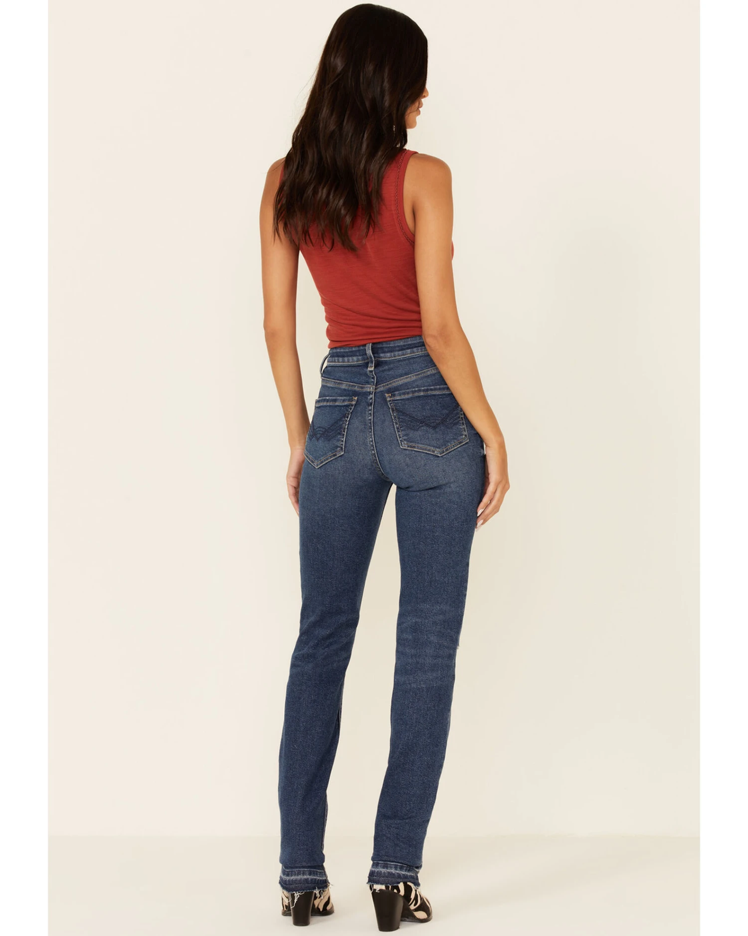 Idyllwind Women's Going Places Dark Wash Straight Leg Jeans 6 Idyllwind Women's Going Places Dark Wash Straight Leg Jeans - Image 4