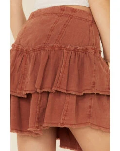 Free People Women's Ruffles In The Sand Skirt -Country Clothing Store 2000342822 220 P5