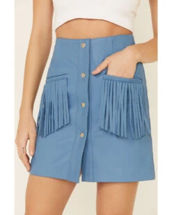 Understated Leather Women's Turquoise Fringe Peace Skirt -Country Clothing Store 2000344480 440 P4
