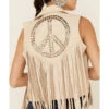Understated Leather Women's Leather Peace Zip-Front Vest -Country Clothing Store 2000344481 110 P5