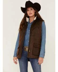 Outback Trading Co Women's Woodbury Sherpa-Lined Storm-Flap Vest -Country Clothing Store 2000344498 200 P1