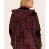Powder River Outfitters Red Plaid Berber Fleece Zip-Front Hooded Jacket -Country Clothing Store 2000344529 600 P4