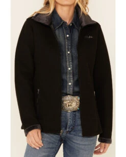 Powder River Outfitters Women's Solid Honeycomb Performance Zip-Front Jacket -Country Clothing Store 2000344531 001 P3