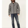 Cinch Men's Grey Logo Textured Zip-Front Bonded Jacket -Country Clothing Store 2000345491 020 P2