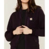 Carhartt Women's Solid Purple Relaxed Fit Zip-Front Sherpa Fleece Work Jacket -Country Clothing Store 2000346345 021 P3