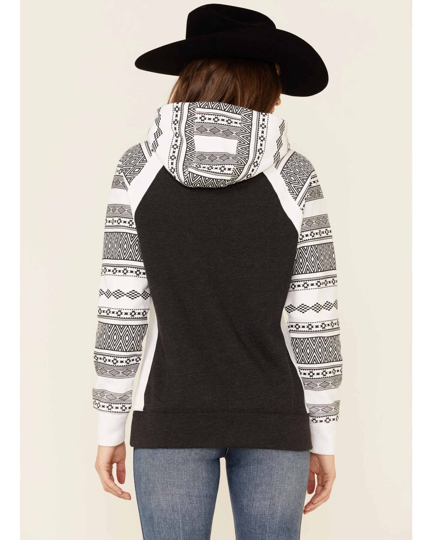 Hooey Women's Southwestern Contrast Hoodie 5 Hooey Women's Southwestern Contrast Hoodie - Image 3