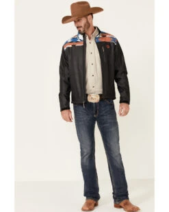 Hooey Men's Southwestern Print Zip-Front Softshell Jacket 7 Hooey Men's Southwestern Print Zip-Front Softshell Jacket -Country Clothing Store 2000347163 022 P2