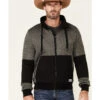 HOOey Men's Gray & Black Tech Fleece Zip-Front Jacket -Country Clothing Store 2000347512 020 P1