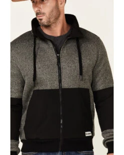 HOOey Men's Gray & Black Tech Fleece Zip-Front Jacket -Country Clothing Store 2000347512 020 P3