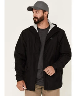 Wrangler ATG Men's All-Terrain Black Zip-Front Hooded Rain Jacket 9 Wrangler ATG Men's All-Terrain Black Zip-Front Hooded Rain Jacket -Country Clothing Store 2000347699 001 P1