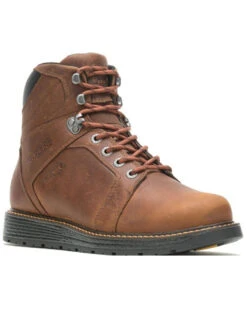 Wolverine Men's Brown Hellcat Waterproof Work Boots - Soft Toe -Country Clothing Store 2000347840 200 P1