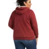 Ariat Women's R.E.A.L Arm Logo Sherpa-Lined Zip-Front Hoodie - Plus -Country Clothing Store 2000347982 600 P2