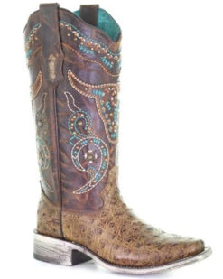 Corral Women's Embroidered Western Boots - Square Toe -Country Clothing Store 2000348443 271 P1