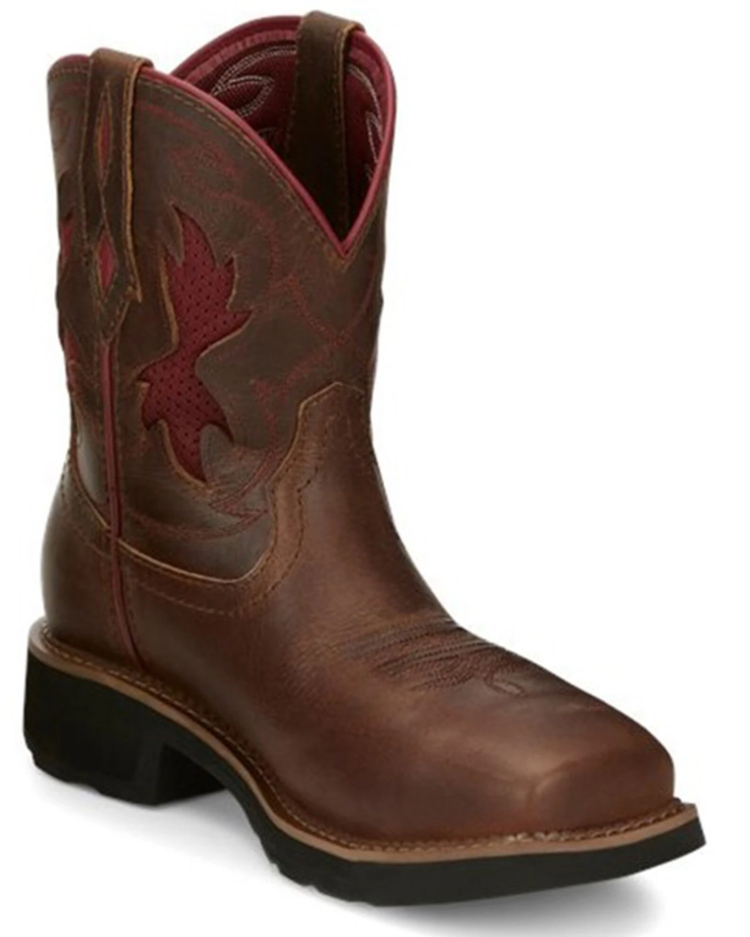 Justin Women's Lathey Western Work Boots - Nano Composite Toe 8 Justin Women's Lathey Western Work Boots - Nano Composite Toe - Image 6