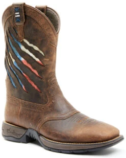 Brothers & Sons Men's Texas Flag Lite Western Performance Boots - Broad Square Toe -Country Clothing Store 2000349012 200 P1