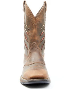 Brothers & Sons Men's Texas Flag Lite Western Performance Boots - Broad Square Toe -Country Clothing Store 2000349012 200 P4