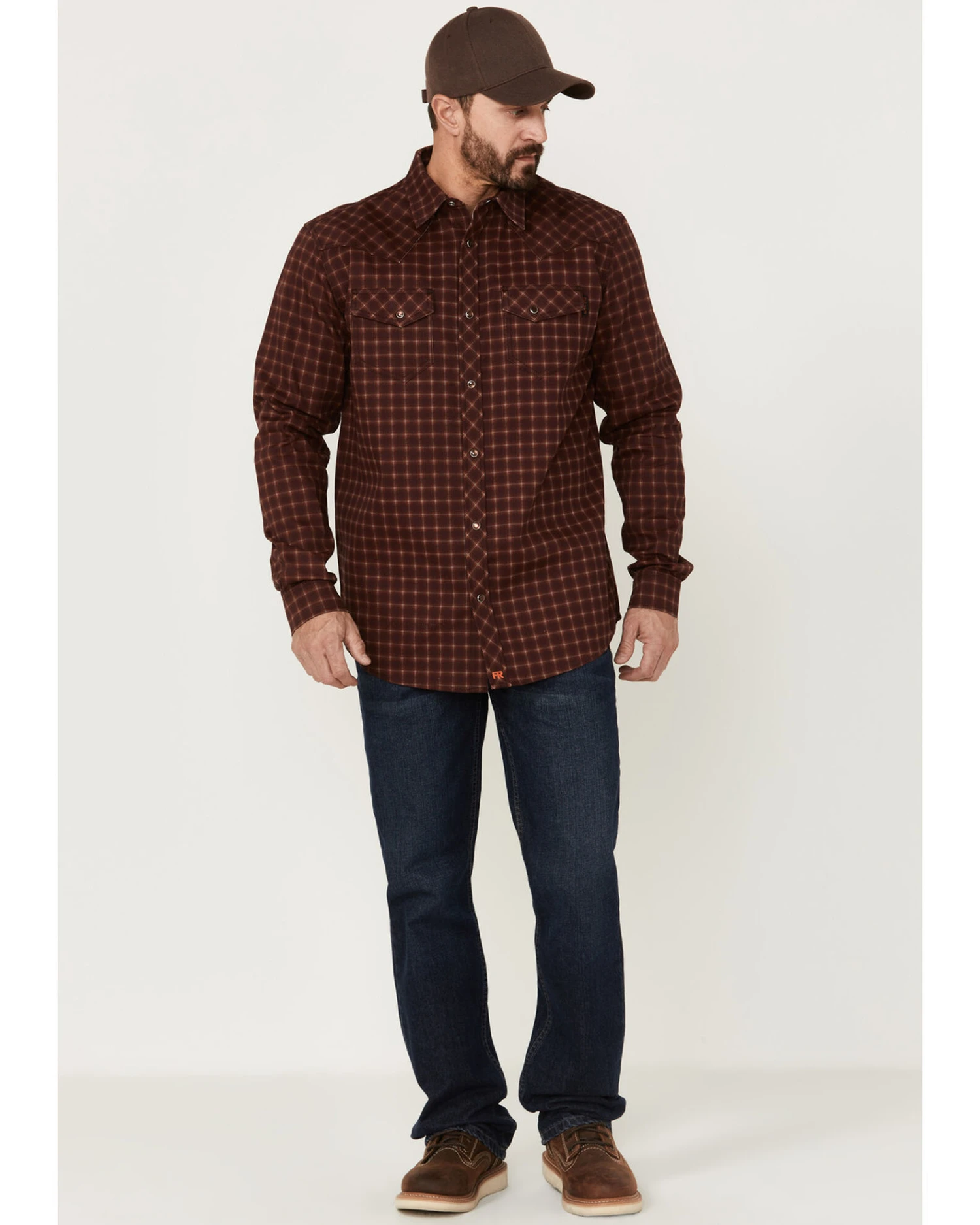 Cody James Men's FR Tartan Plaid Print Long Sleeve Snap Work Shirt 4 Cody James Men's FR Tartan Plaid Print Long Sleeve Snap Work Shirt - Image 2