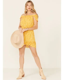 Miss Me Women's Floral Button Front Off-Shoulder Dress -Country Clothing Store 2000349854 700 P1