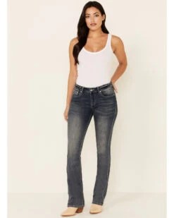 Grace In LA Women's Curved Lines Bootcut Jeans -Country Clothing Store 2000349861 420 P3