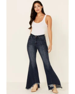 Grace In LA Women's Pleated Super Flare Leg Jeans 9 Grace In LA Women's Pleated Super Flare Leg Jeans -Country Clothing Store 2000349864 420 P1