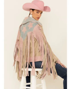 Understated Leather Women's American Woman Fringe Snap-Front Suede Jacket -Country Clothing Store 2000349987 280 P1