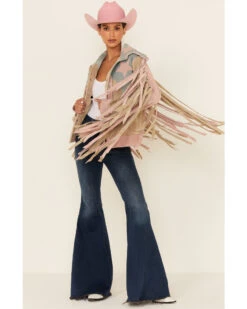 Understated Leather Women's American Woman Fringe Snap-Front Suede Jacket -Country Clothing Store 2000349987 280 P2