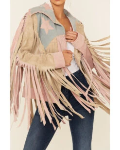 Understated Leather Women's American Woman Fringe Snap-Front Suede Jacket -Country Clothing Store 2000349987 280 P3