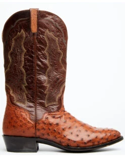 El Dorado Men's Exotic Full-Quill Ostrich Skin Western Boots - Medium Toe -Country Clothing Store 2000350240 235 P2