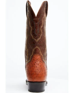 El Dorado Men's Exotic Full-Quill Ostrich Skin Western Boots - Medium Toe
