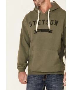 Stetson Men's Green Logo Banner Graphic Hooded Sweatshirt -Country Clothing Store 2000350322 300 P3