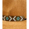 Nikki Beach Women's Beaded Trim Band Toyo Straw Rancher Hat 1 Nikki Beach Women's Beaded Trim Band Toyo Straw Rancher Hat -Country Clothing Store 2000350384 200 P2
