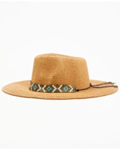 Nikki Beach Women's Beaded Trim Band Toyo Straw Rancher Hat -Country Clothing Store 2000350384 200 P3