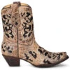 Corral Women's Brown Inlay Western Booties - Snip Toe -Country Clothing Store 2000351156 200 P2