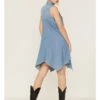 Wrangler Women's Denim Sleeveless Hanky Hem Midi Dress