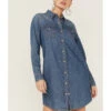Wrangler Women's Denim Western Long Sleeve Dress -Country Clothing Store 2000351207 400 P2