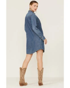 Wrangler Women's Denim Western Long Sleeve Dress -Country Clothing Store 2000351207 400 P3