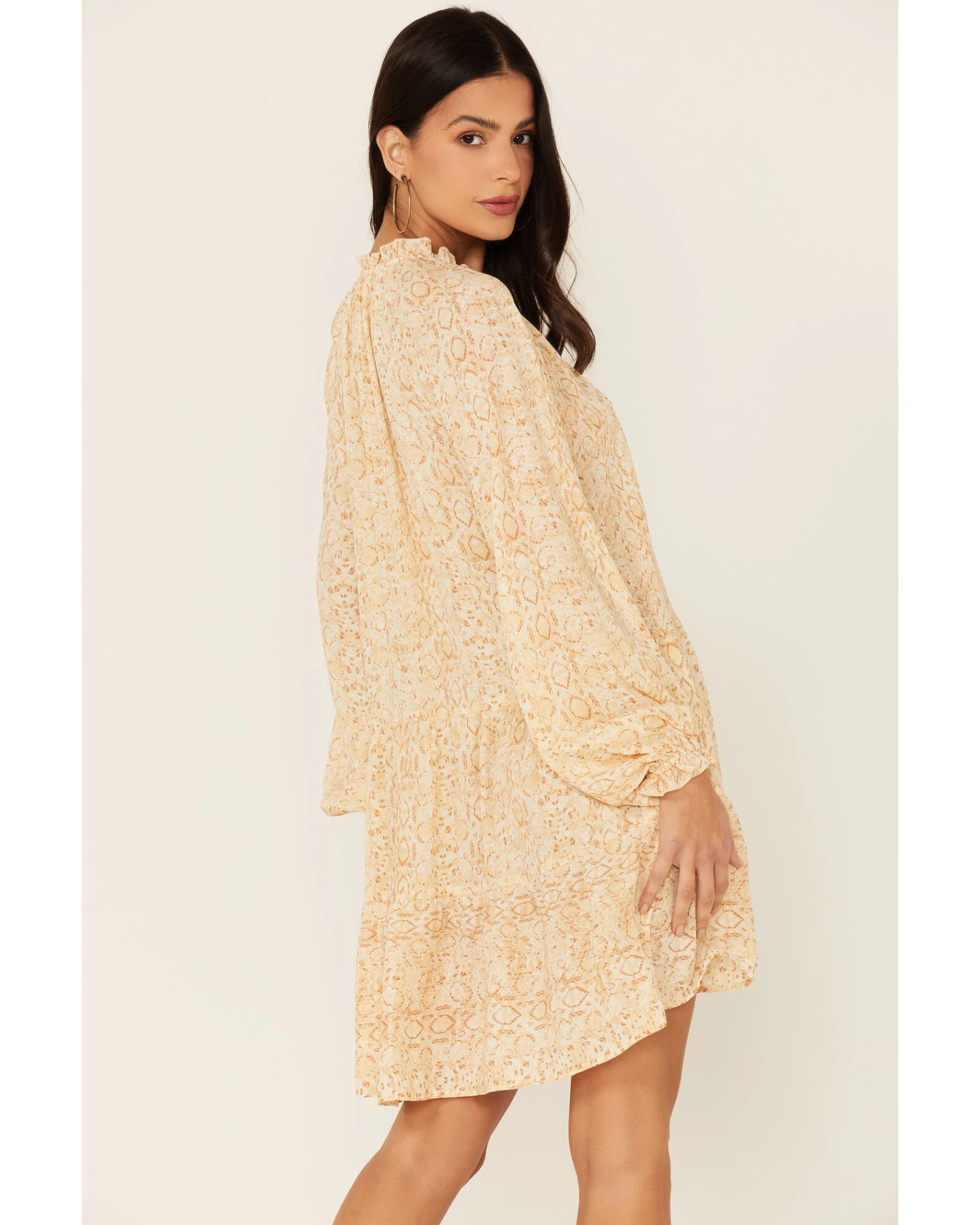 Show Me Your Mumu Multicolored Snake Print Birdie Mini Dress 3 Show Me Your Mumu Multicolored Snake Print Birdie Mini Dress